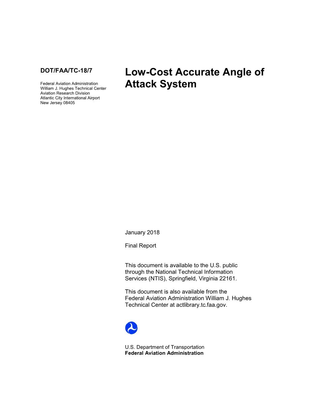 Low Cost Accurate Angle of Attack System