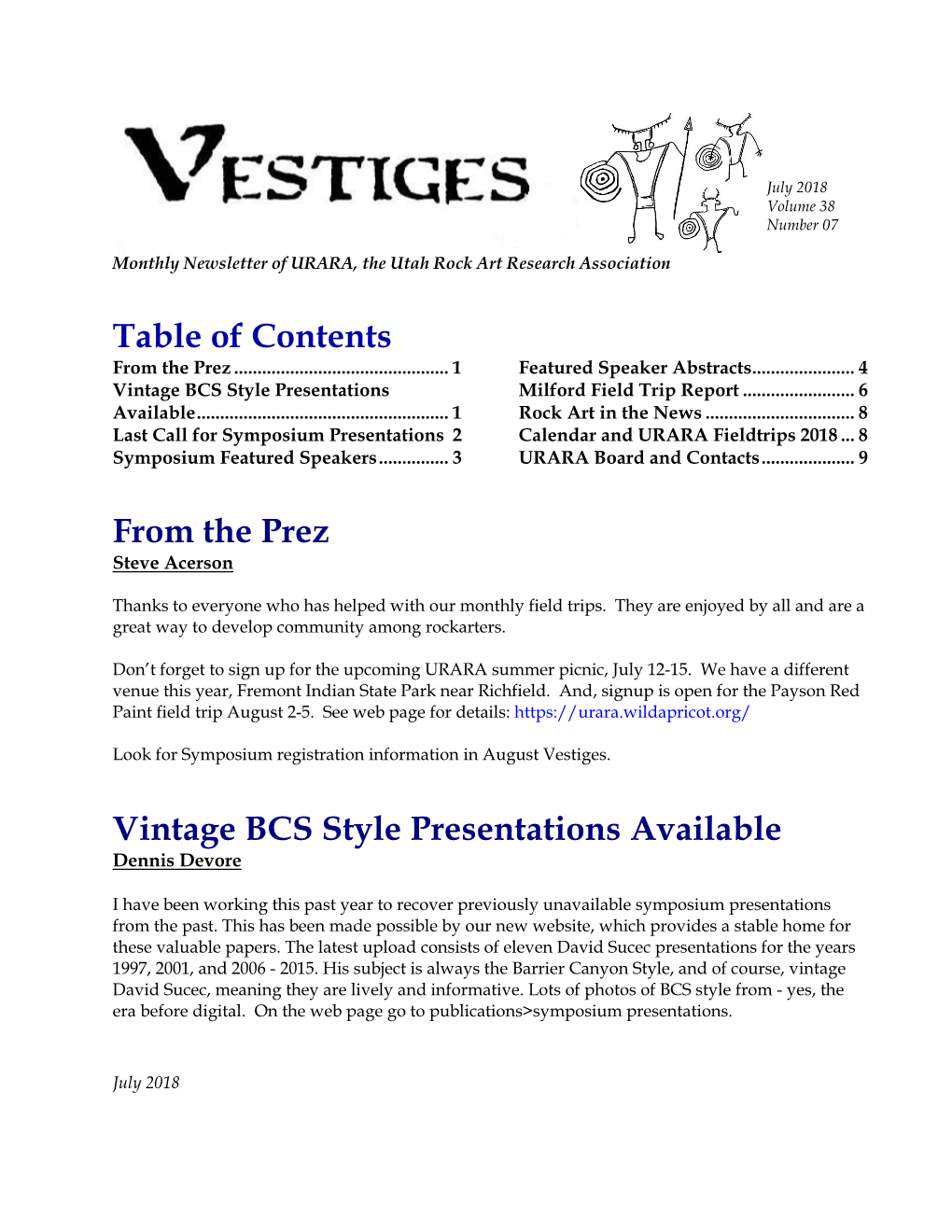 Vestiges May 2004Volume24number5