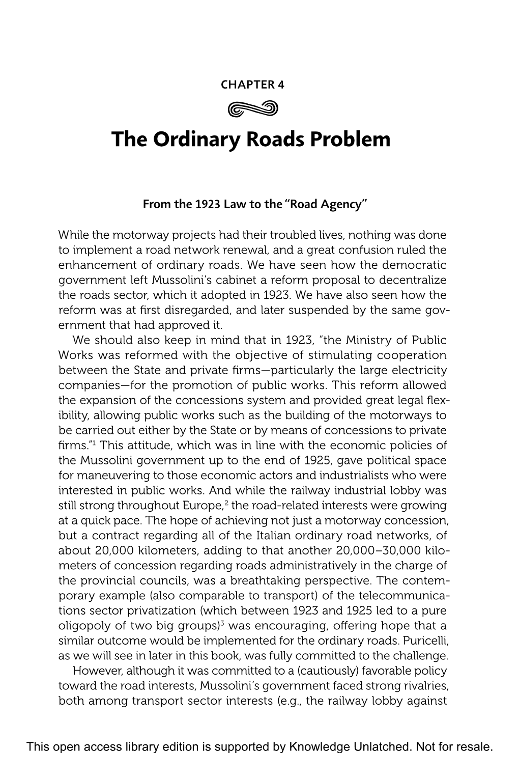 5 the Ordinary Roads Problem