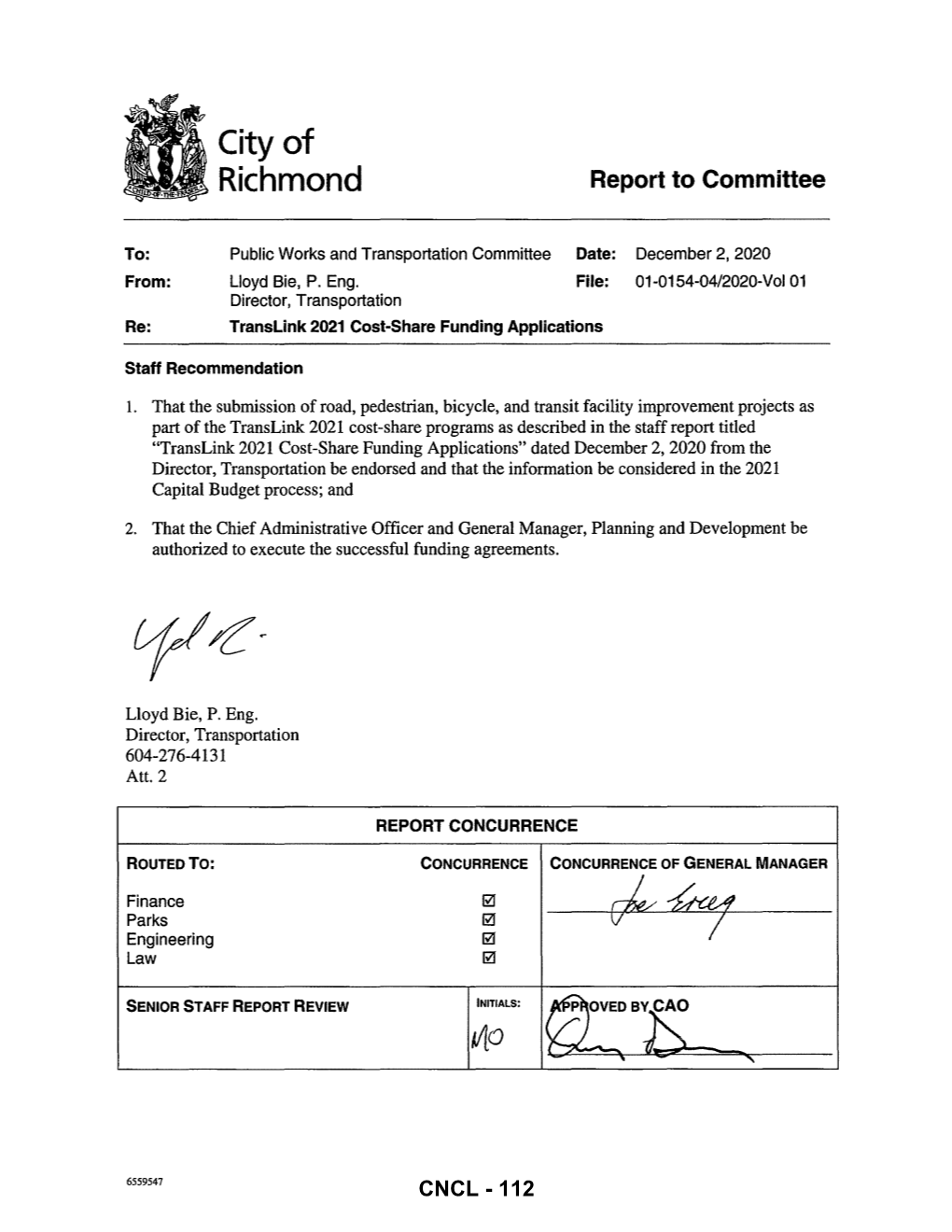 Translink 2021 Cost-Share Funding Applications