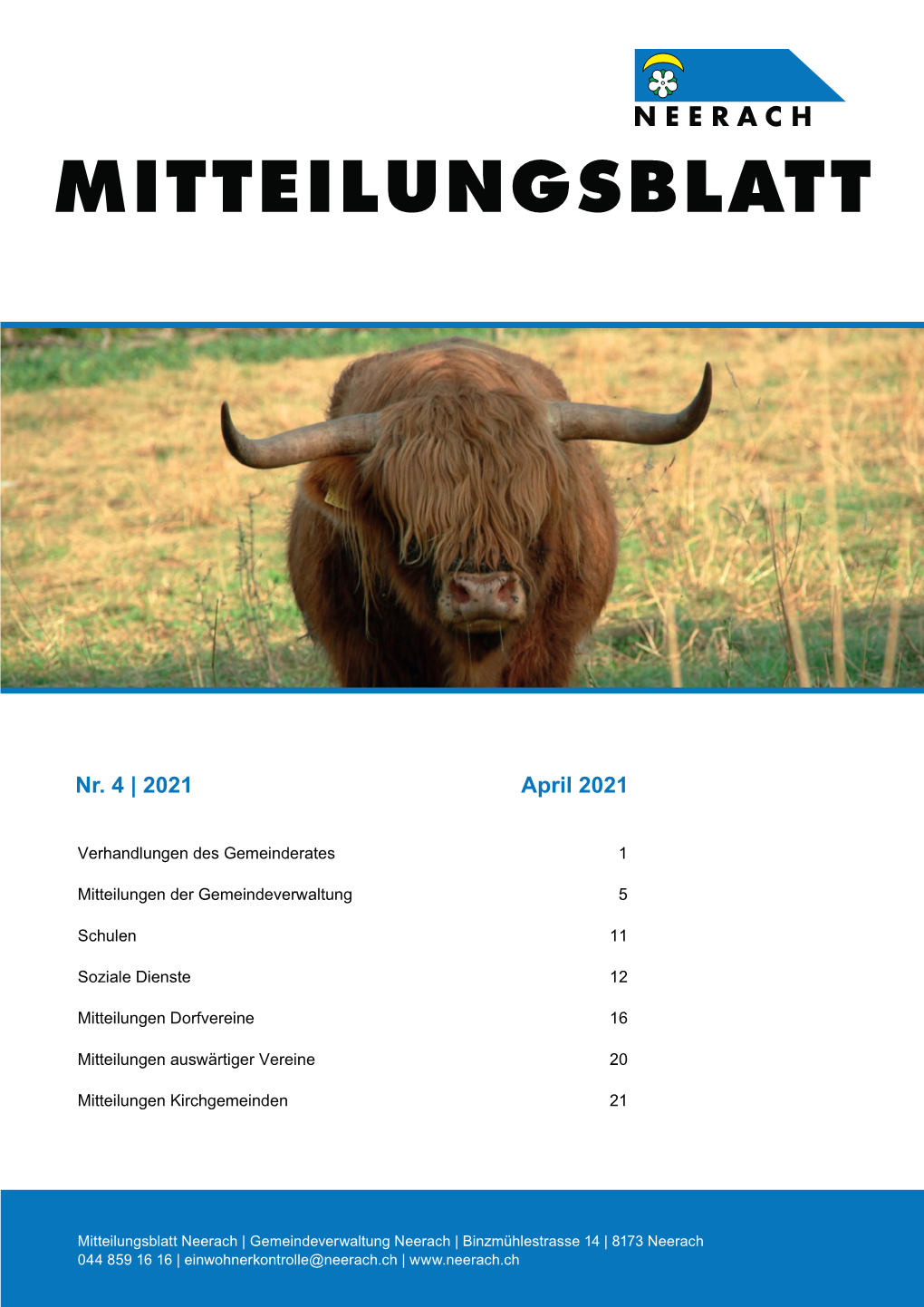 Mitteilungsblatt April 2021