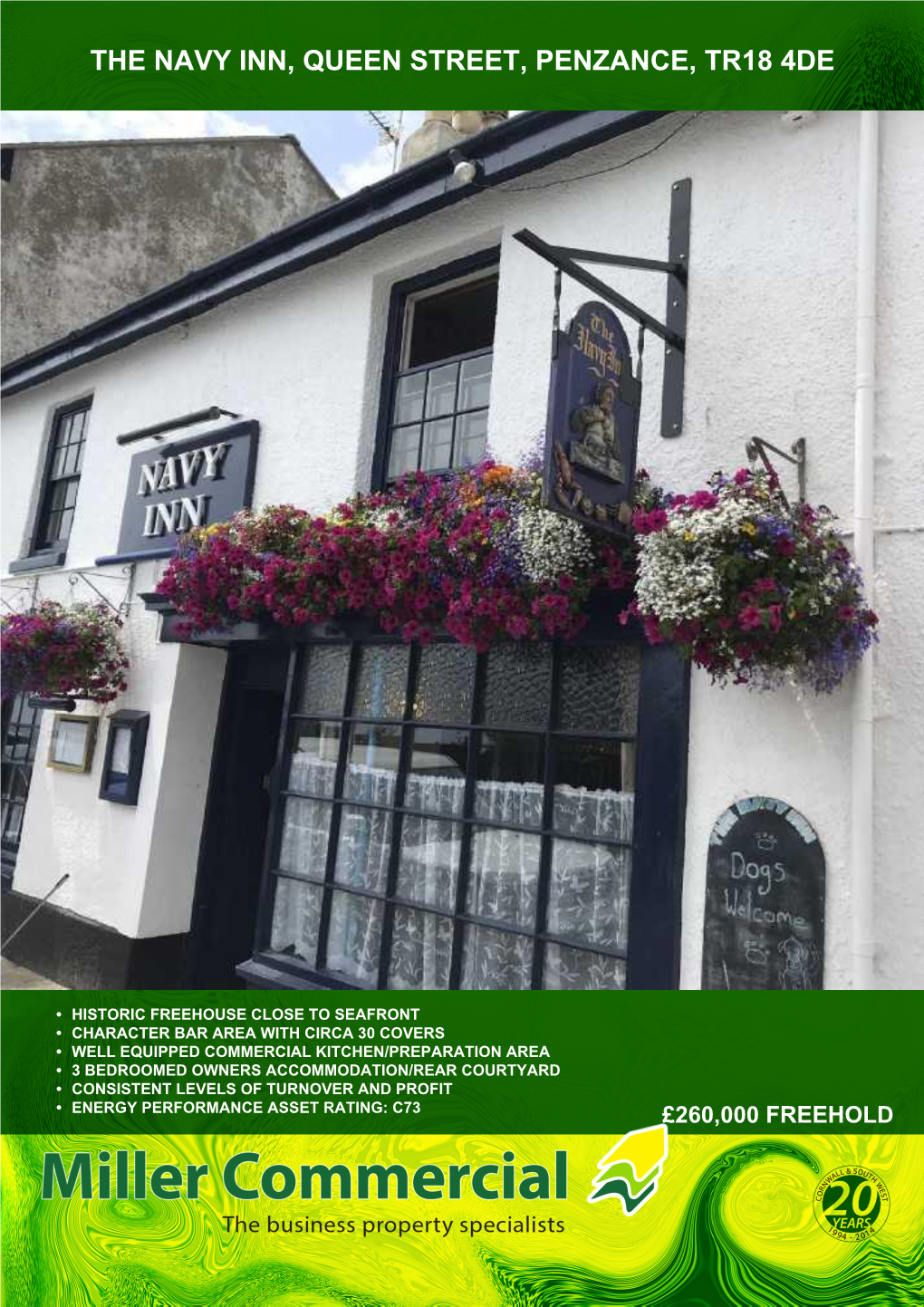 The Navy Inn, Queen Street, Penzance, Tr18 4De