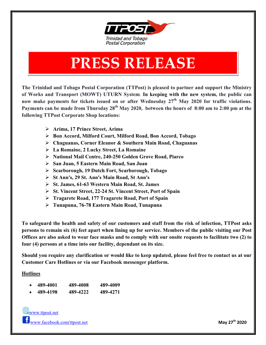 Press Release