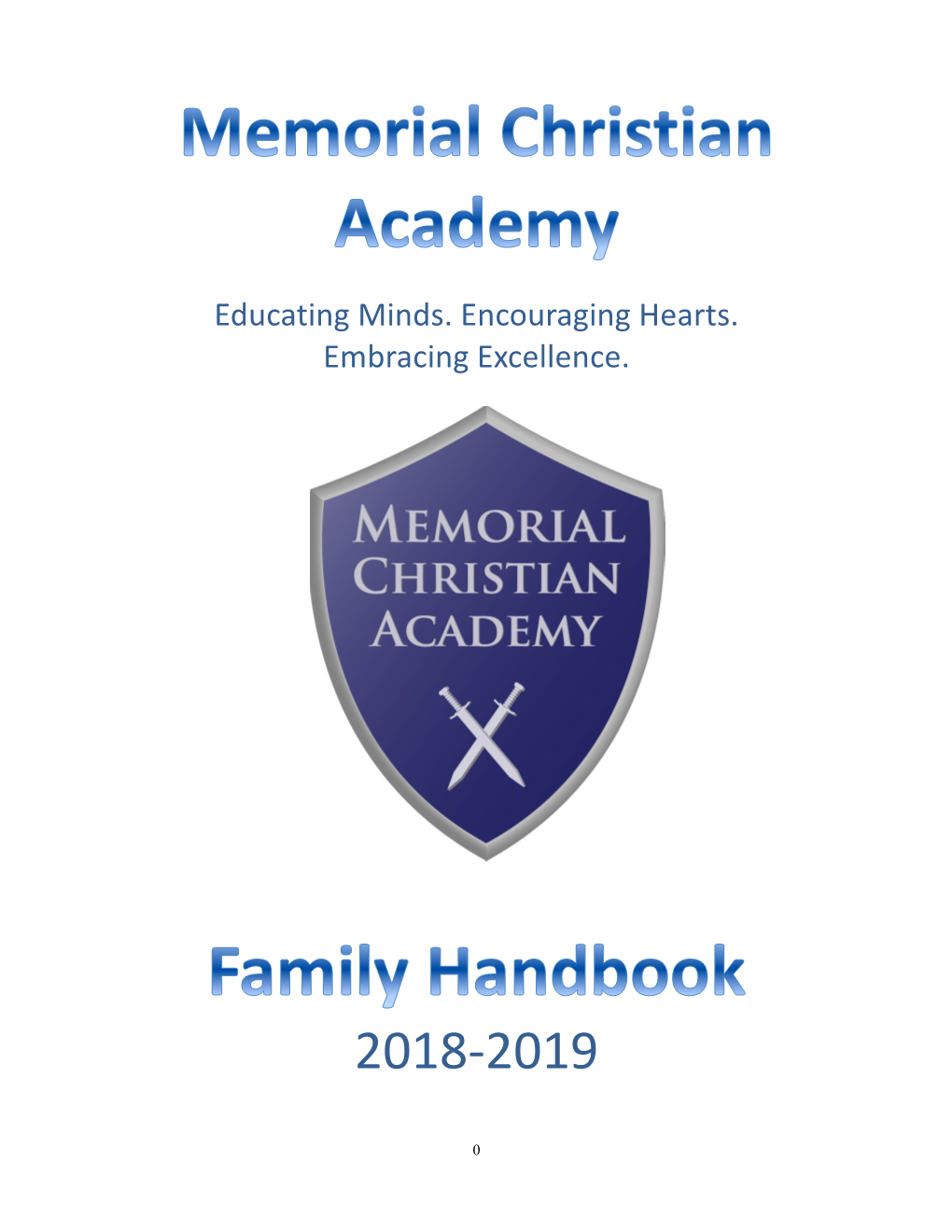 2018-19 Family Handbook