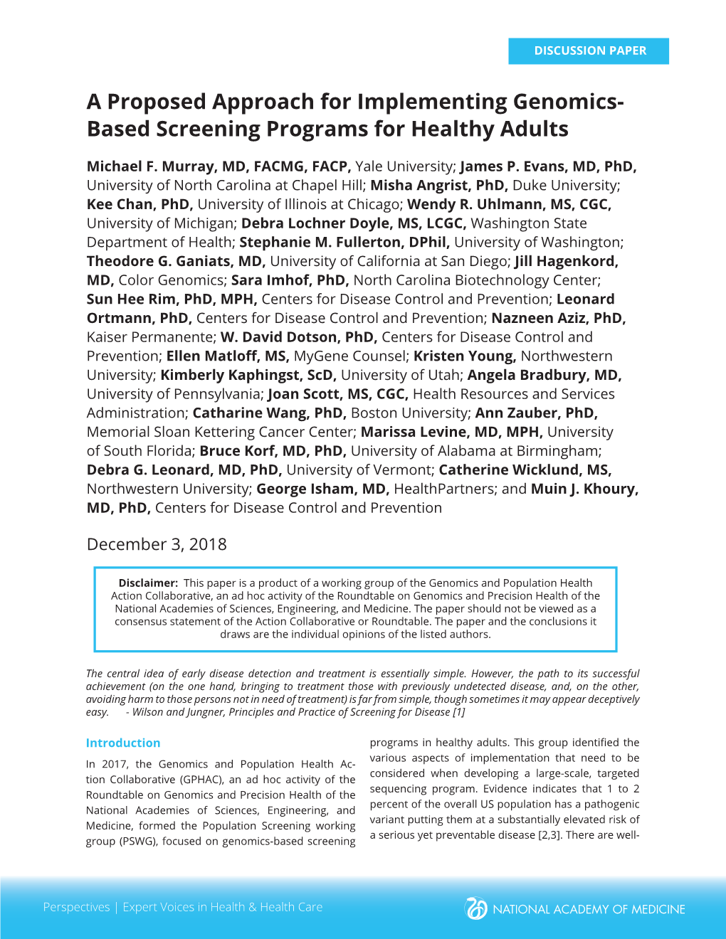 Considering Genomic Screening Programs.Indd