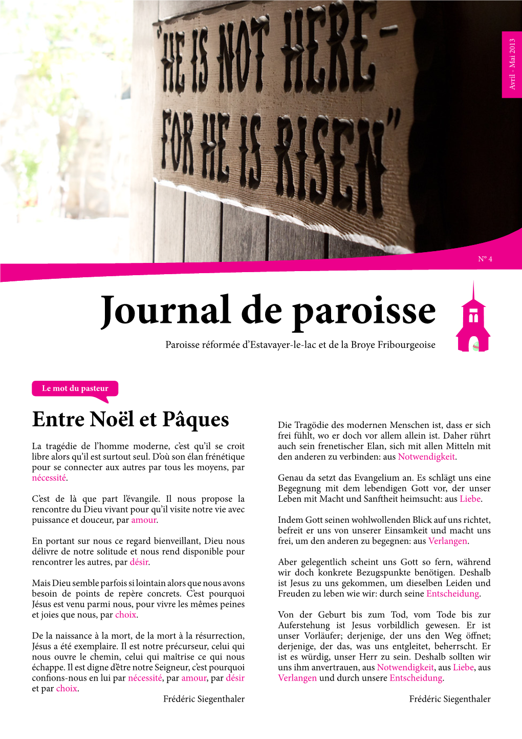 Journal De Paroisse