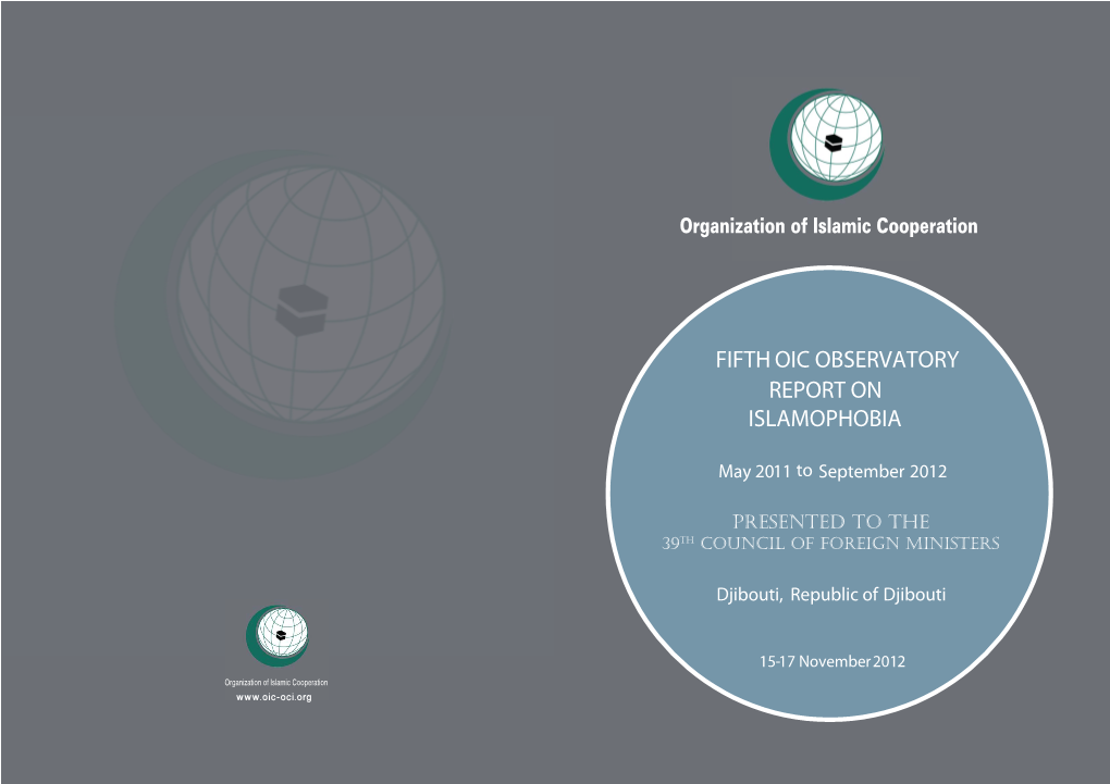 Fifth Oic Observatory Report on Islamophobia