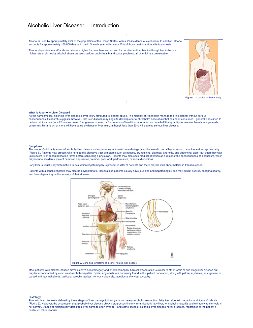 Alcoholic Liver Disease: Introduction