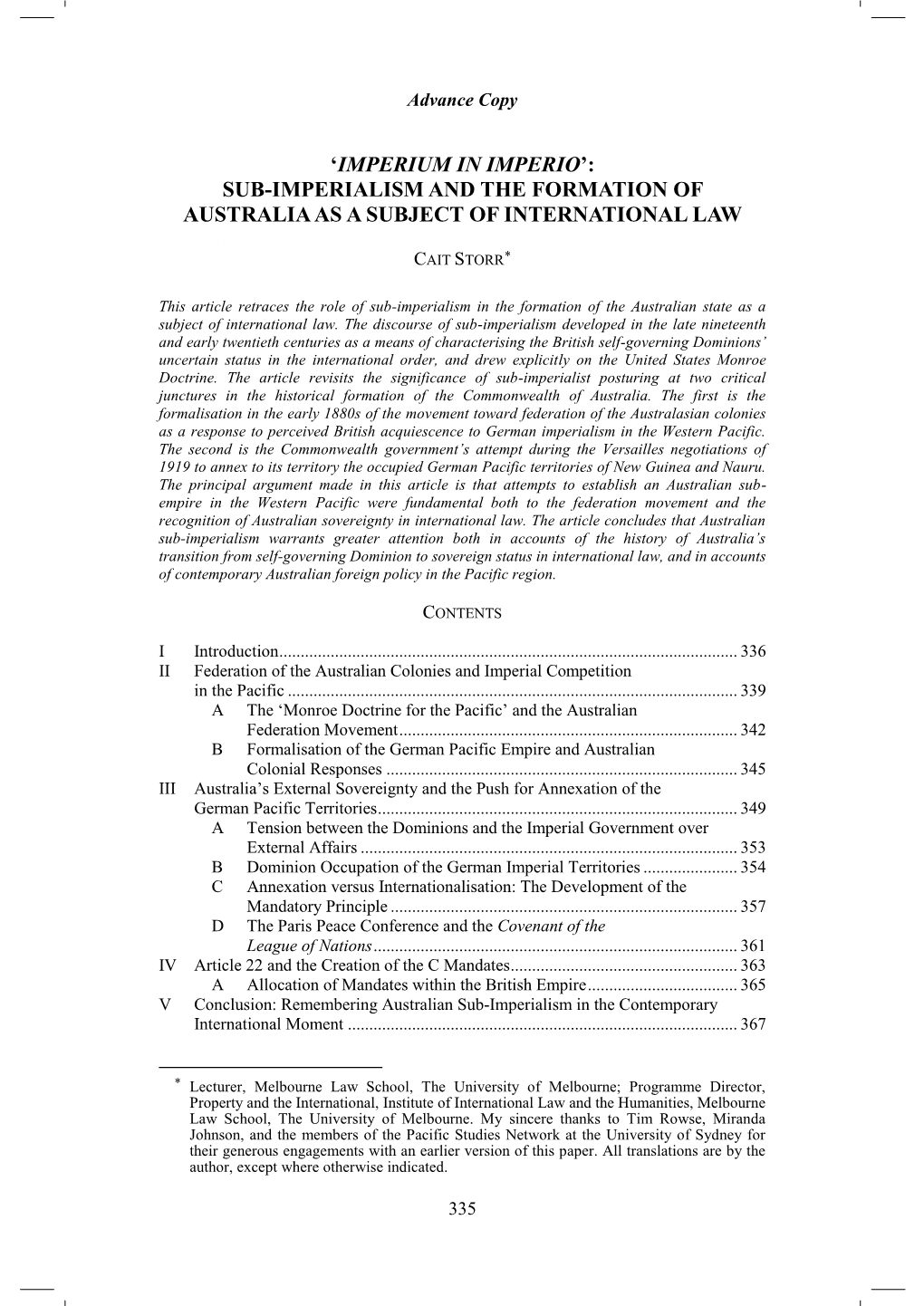 Melbourne Journal of International Law [Vol 19(1)