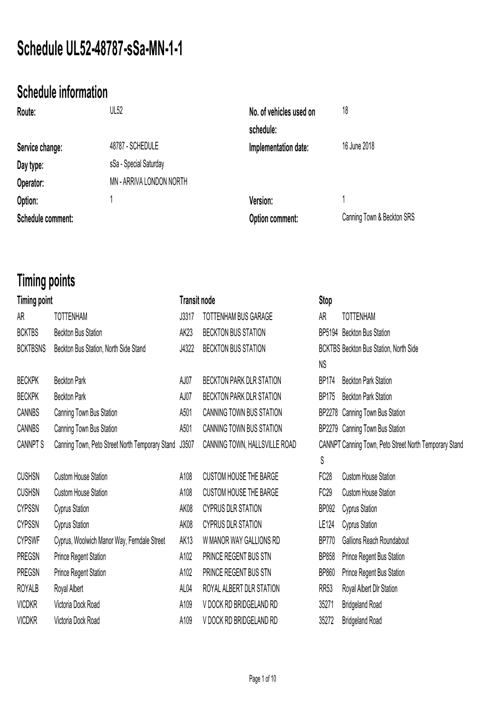 Standard Schedule UL52-48787-Ssa-MN-1-1