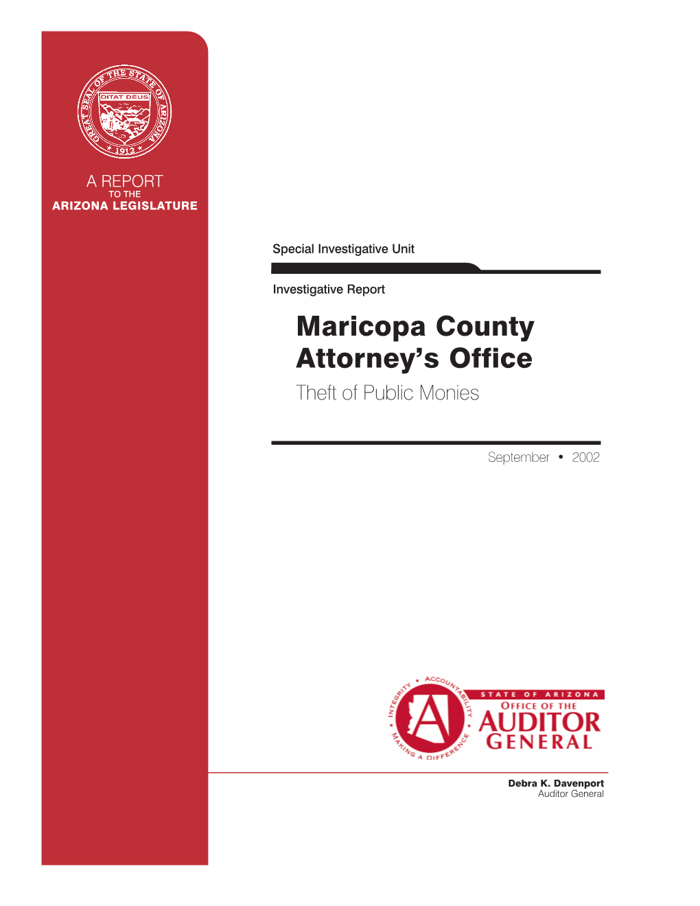 Maricopa County Attorney's Office Report