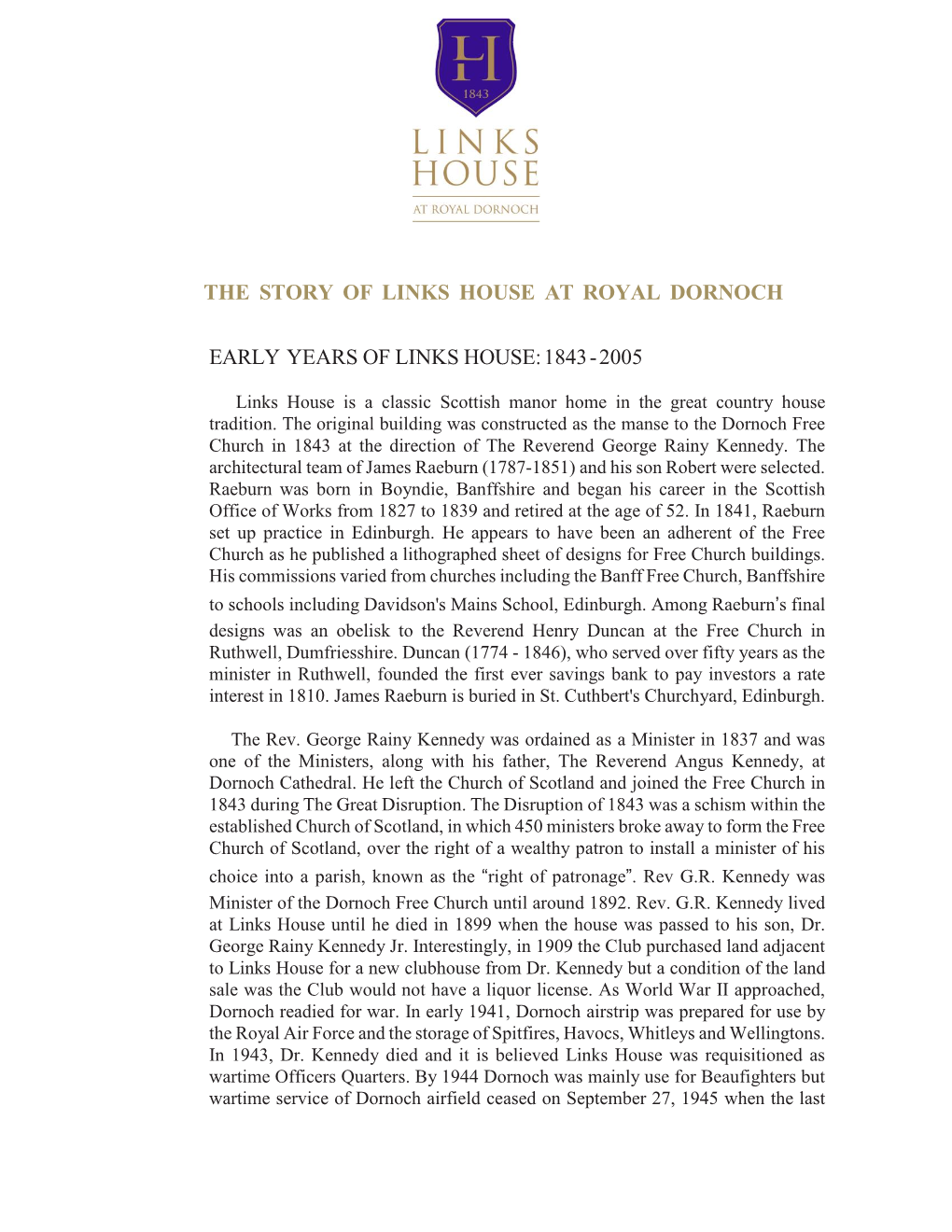 Download the Full Story of Links House