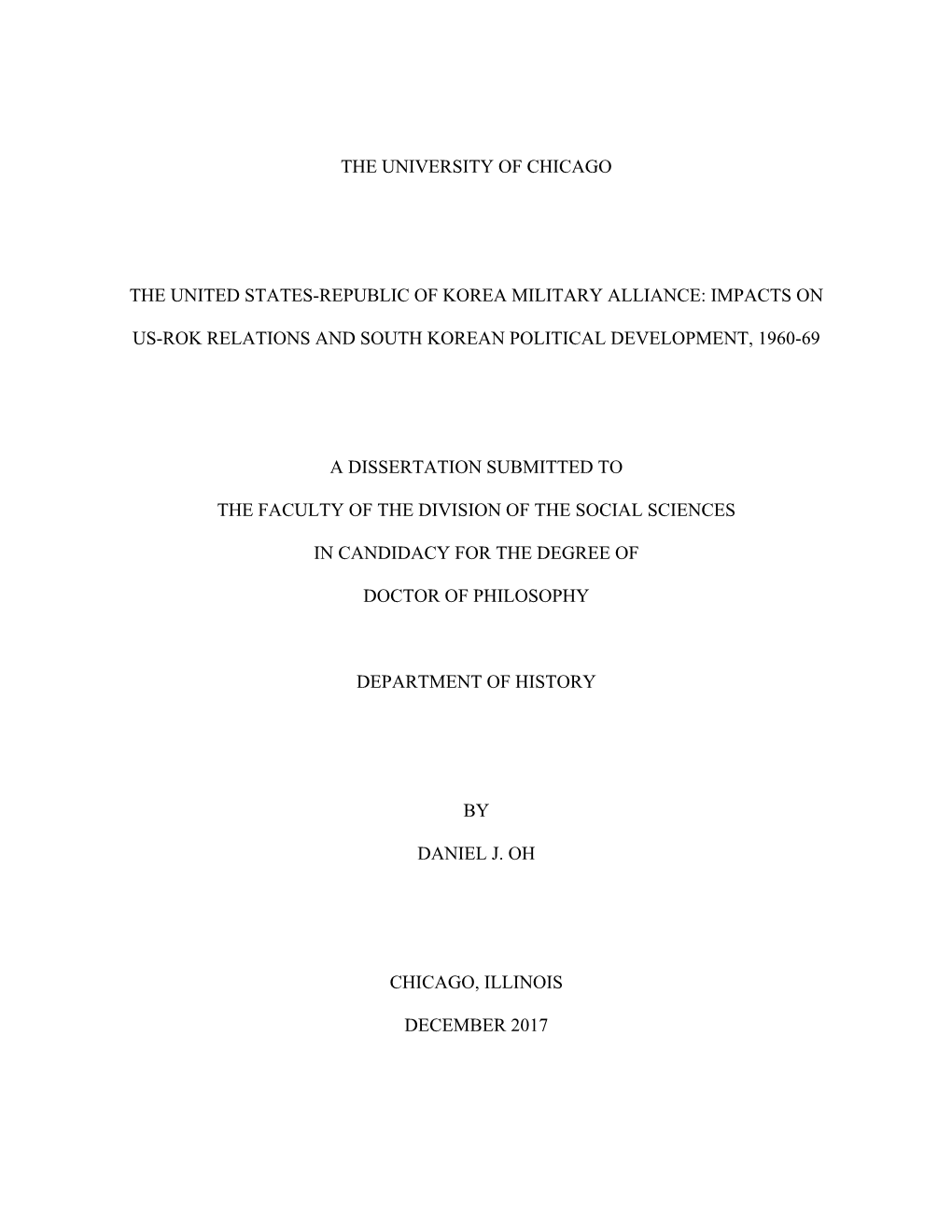 Impacts on Us-Rok Relations and South Korean Po