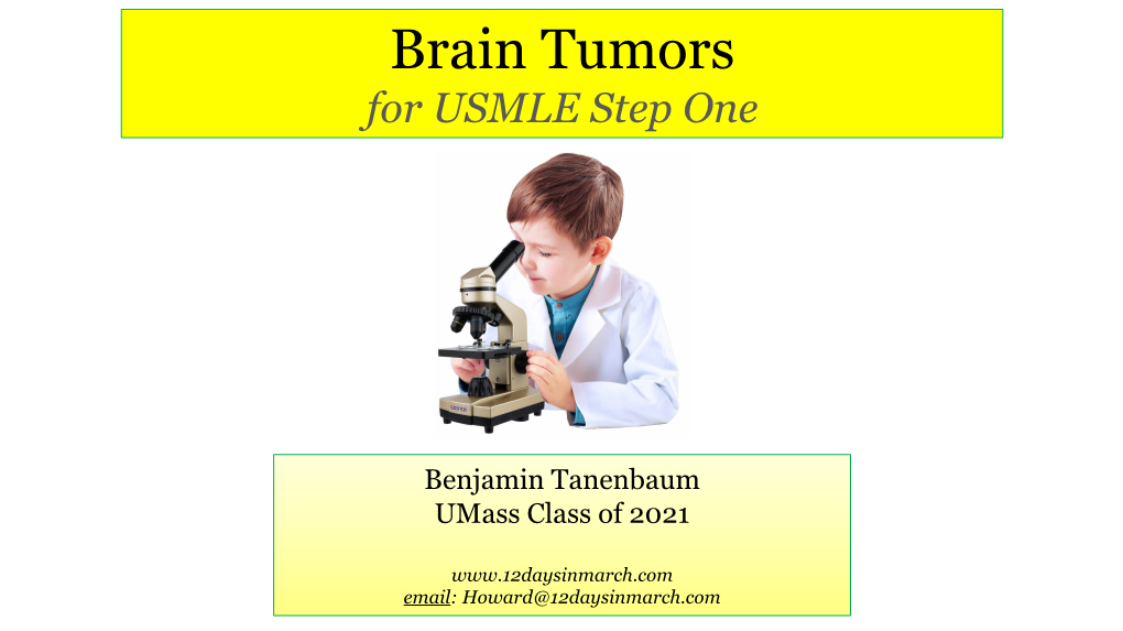 Brain Tumors for USMLE Step One