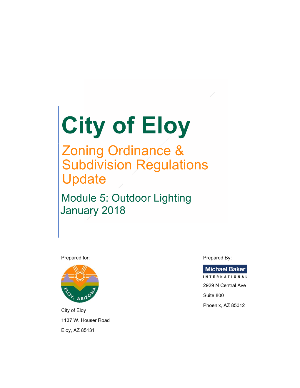 Zoning Ordinance & Subdivision Regulations Update