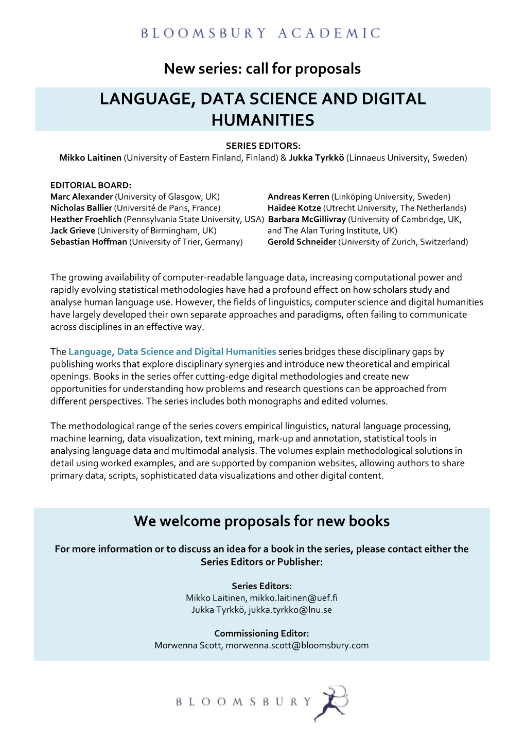 Language, Data Science and Digital Humanities