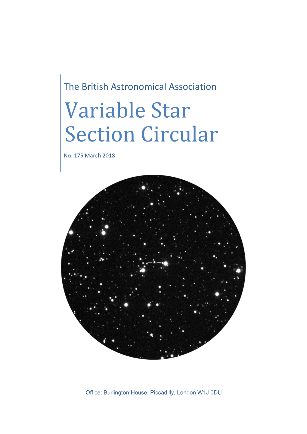 Variable Star Section Circular