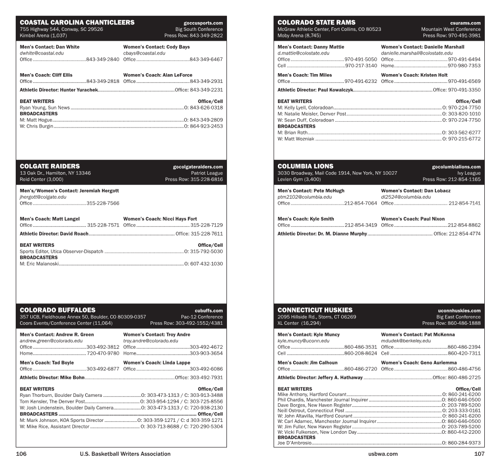 2011-12 USBWA Directory