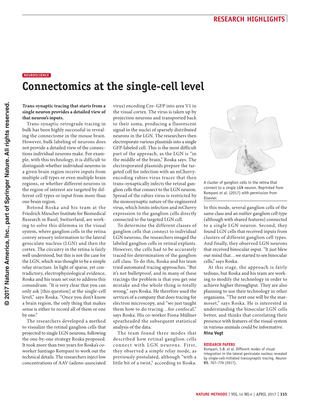 Connectomics at the Single-Cell Level