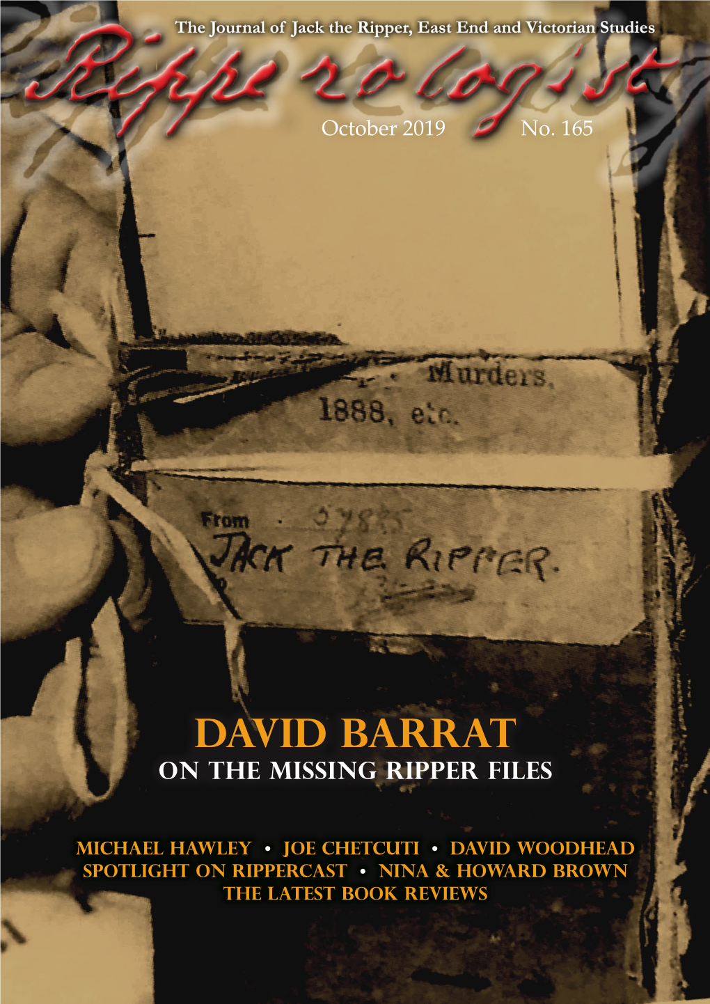 DAVID BARRAT on the Missing Ripper Files