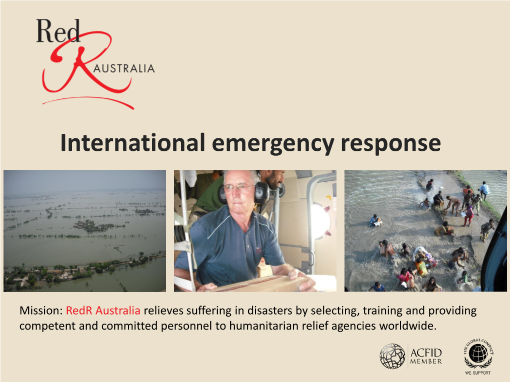 International Emergency Response