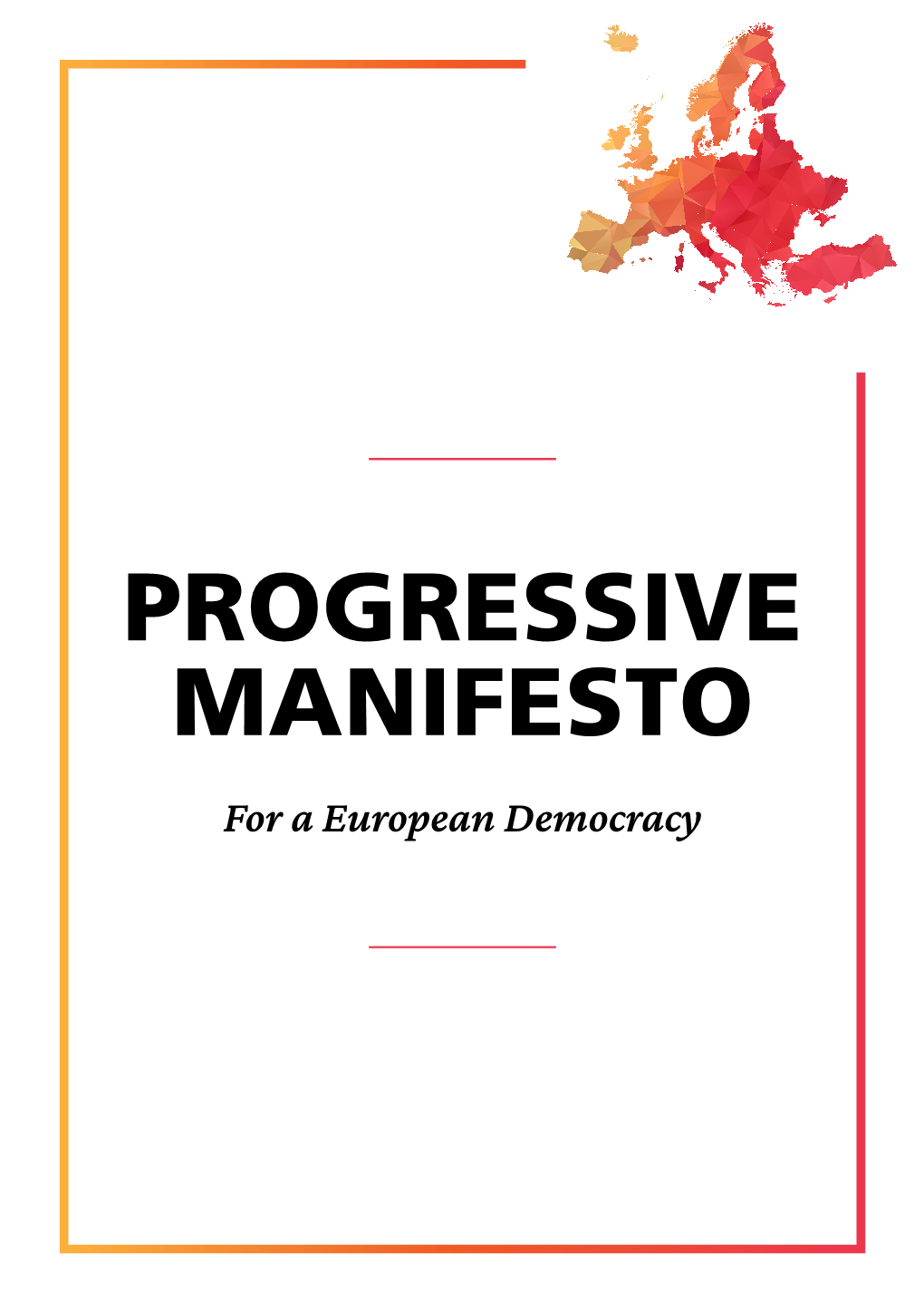 Download the Progressive Manifesto for a Europea Democracy