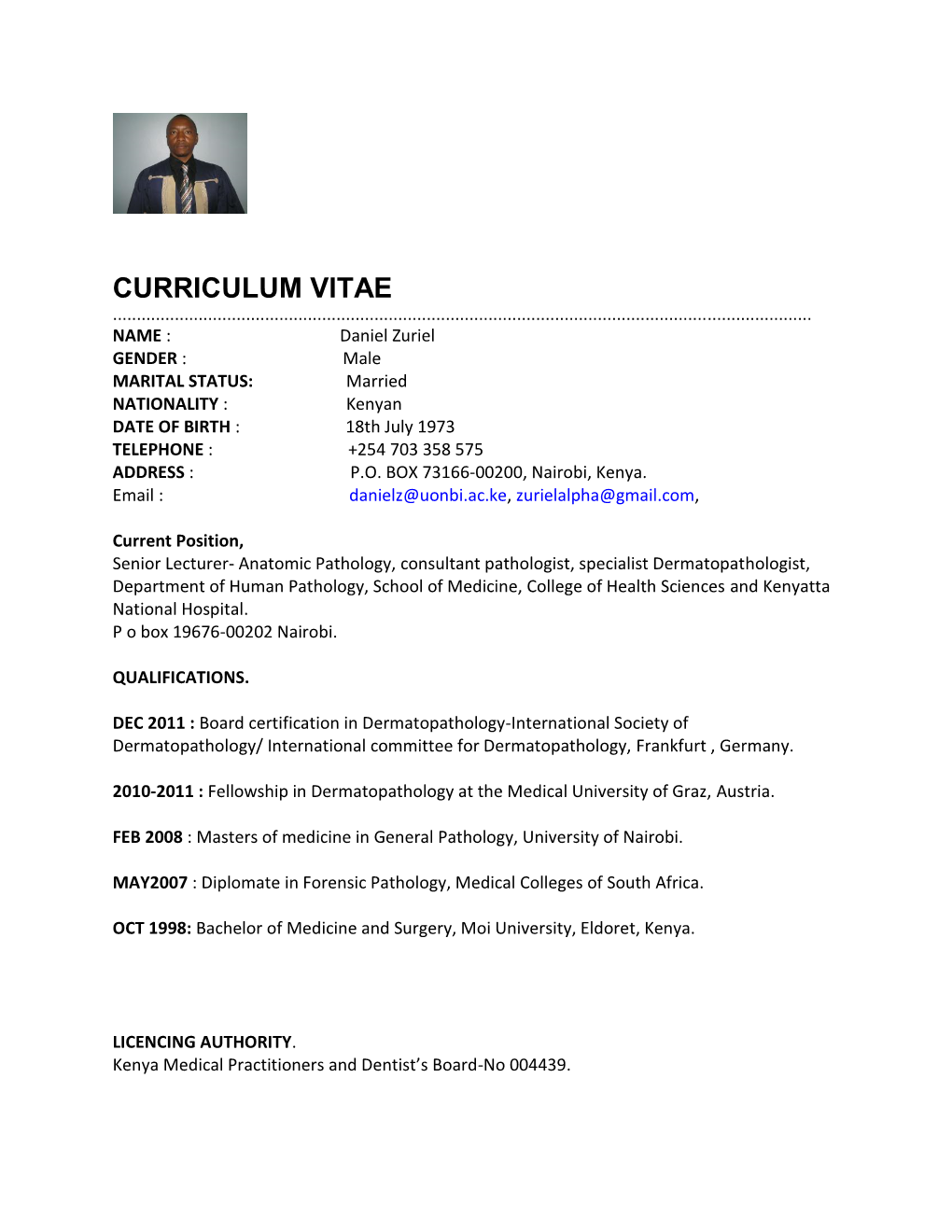 Curriculum Vitae