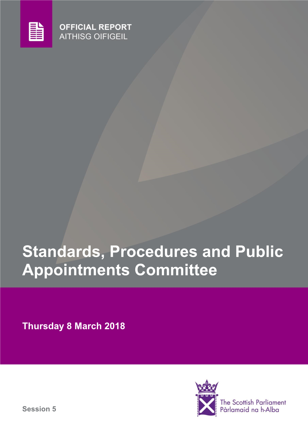 Standards, Procedures and Public Appointments Committee