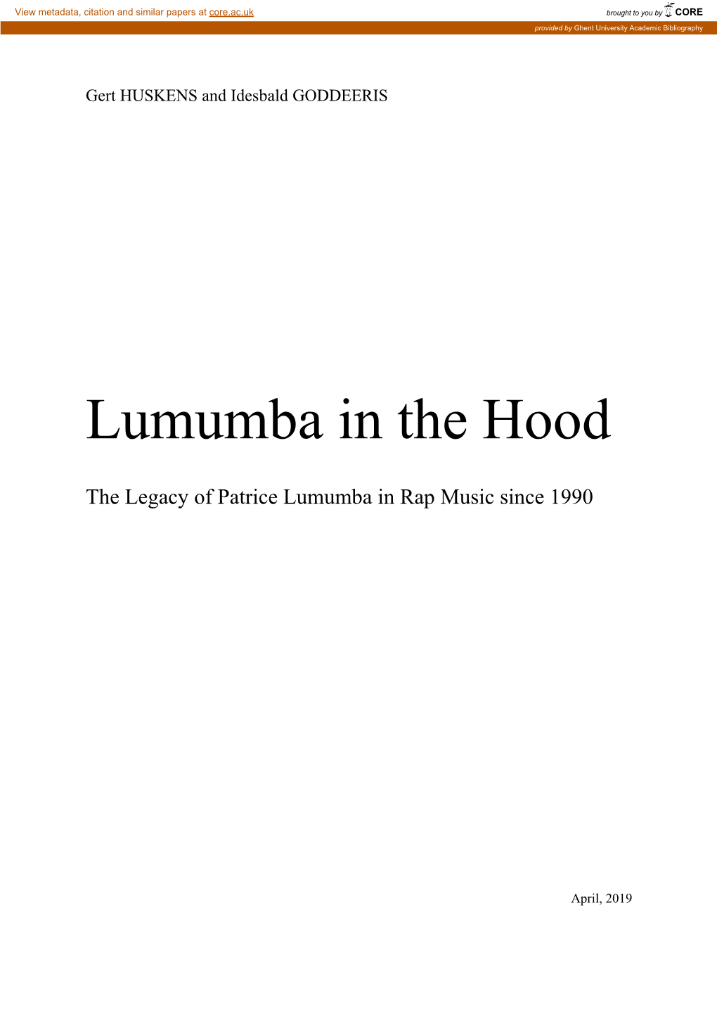 Lumumba in the Hood