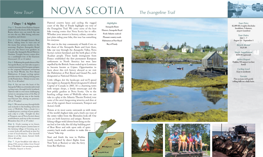 Nova Scotia the Evangeline Trail