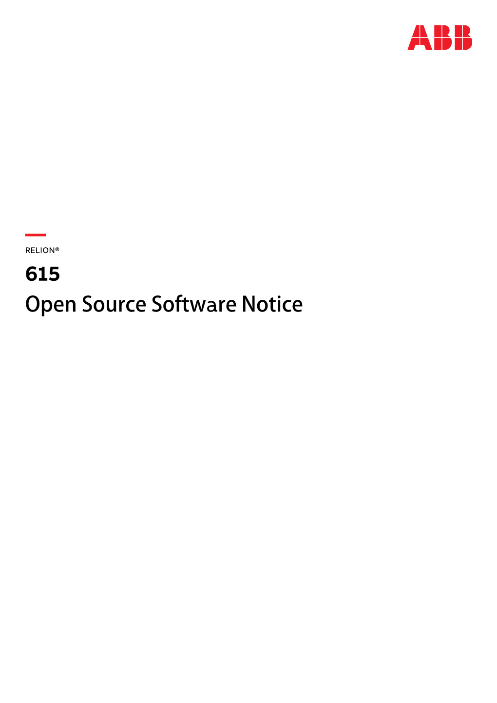 — 615 Open Source Software Notice