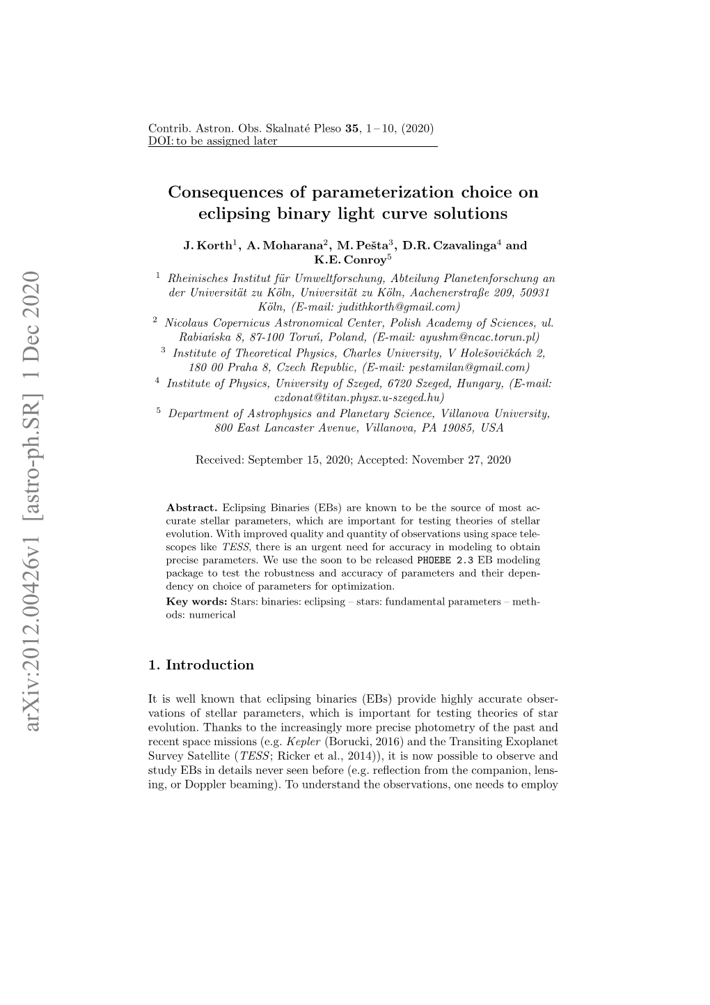 Consequences of Parameterization Choice on Eclipsing Binary Light Curve Solutions 3