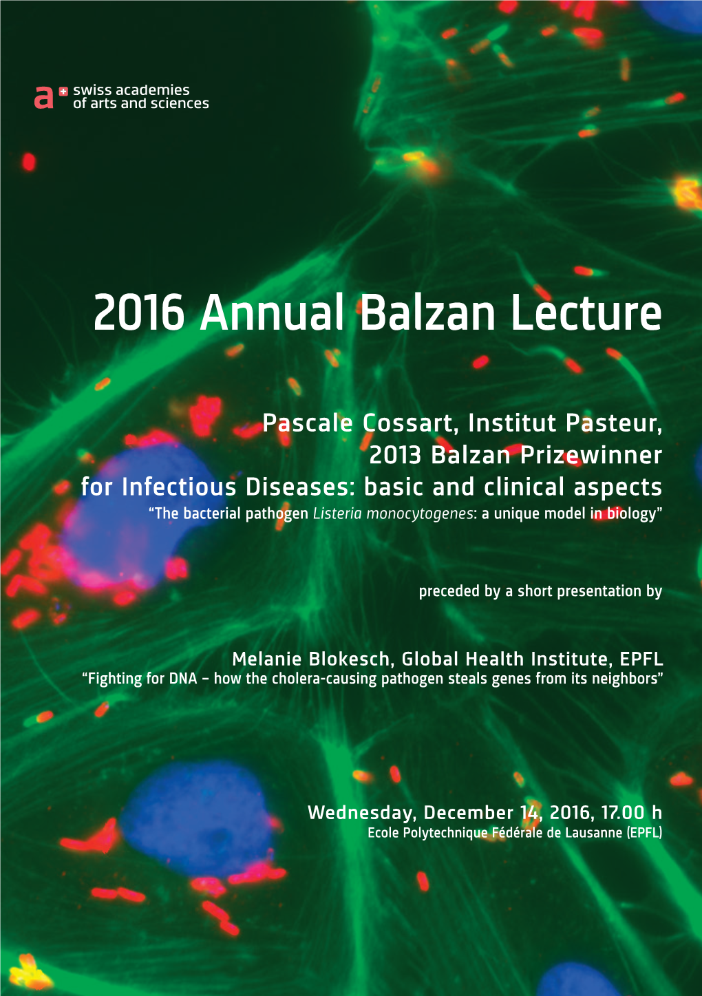 2016 Annual Balzan Lecture