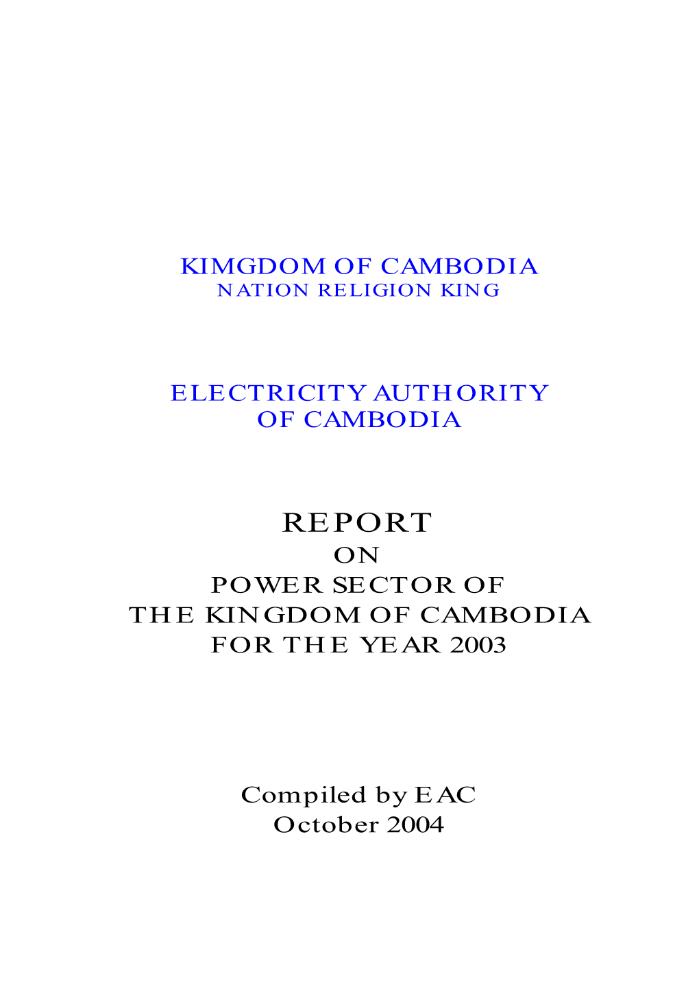 Annual Report 2003 Eg