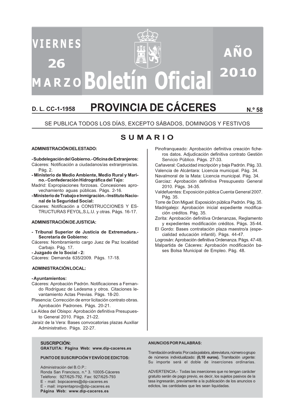 Boletín Oficial