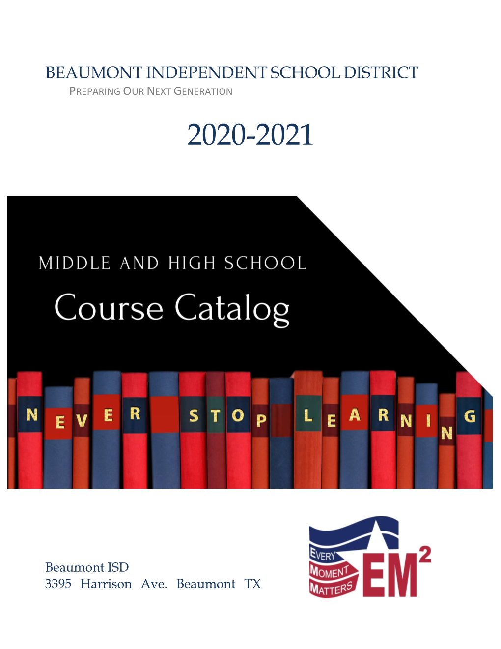 Middle and High School Course Catalog