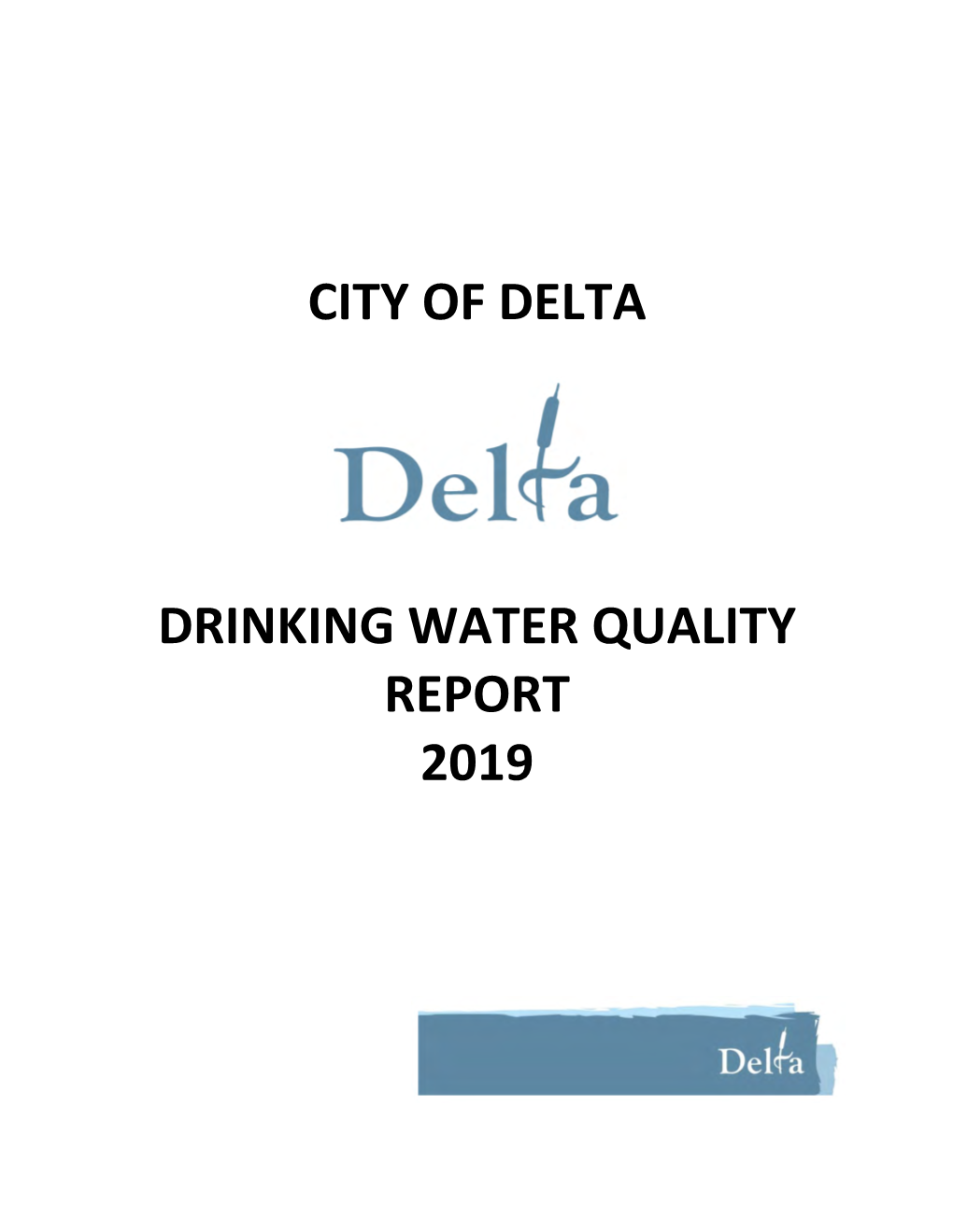 City of Delta Drinking Water Quality Report 2019