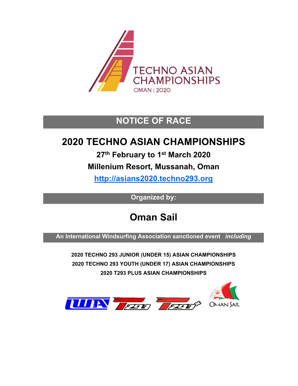 2020 TECHNO ASIAN CHAMPIONSHIPS Oman Sail