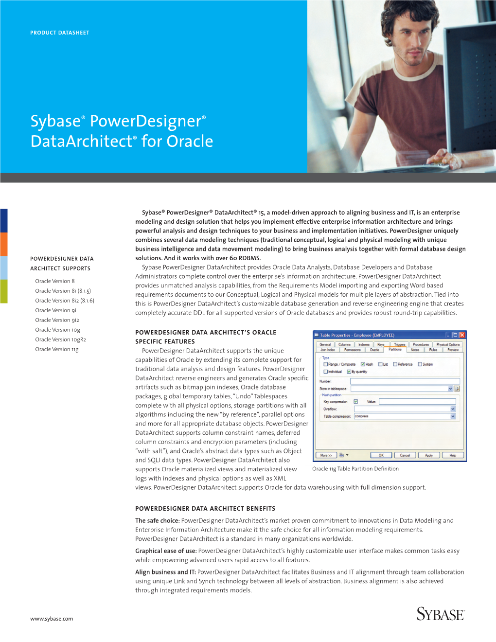 Sybase Powerdesigner Dataarchitect for Oracle