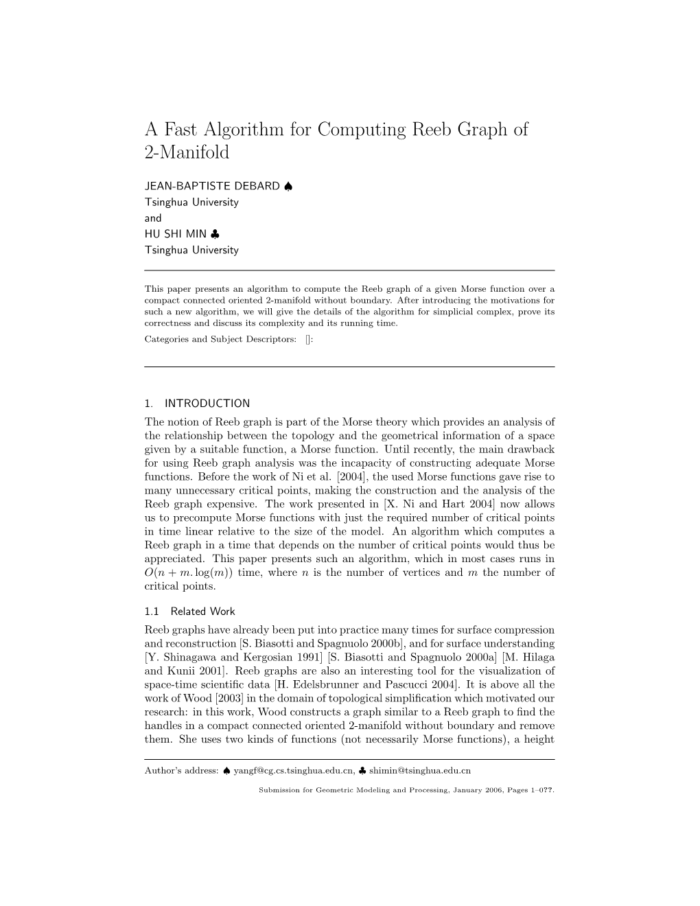 A Fast Algorithm for Computing Reeb Graph of 2-Manifold