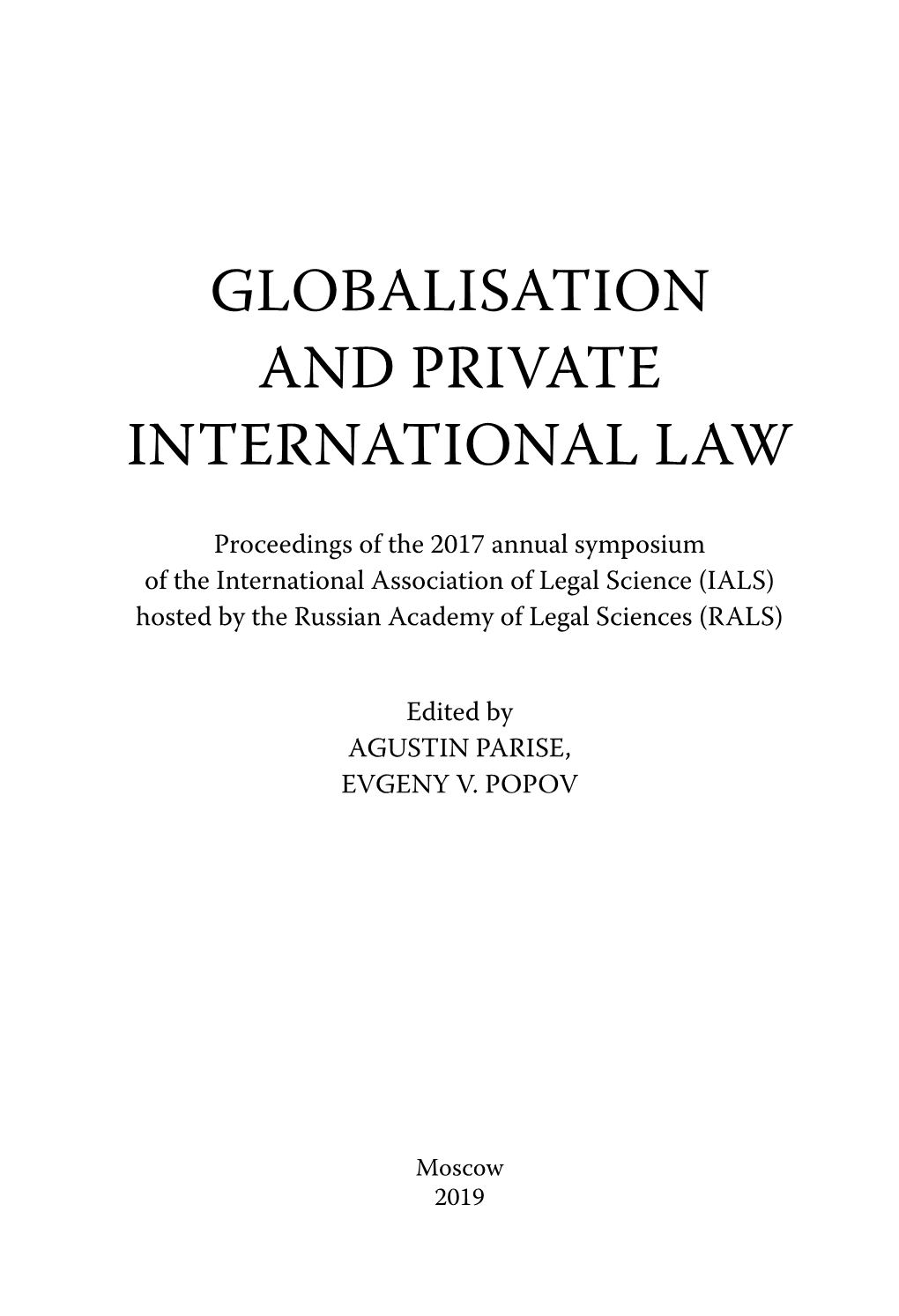 Globalisation and Private New 18-06-2019.Indd