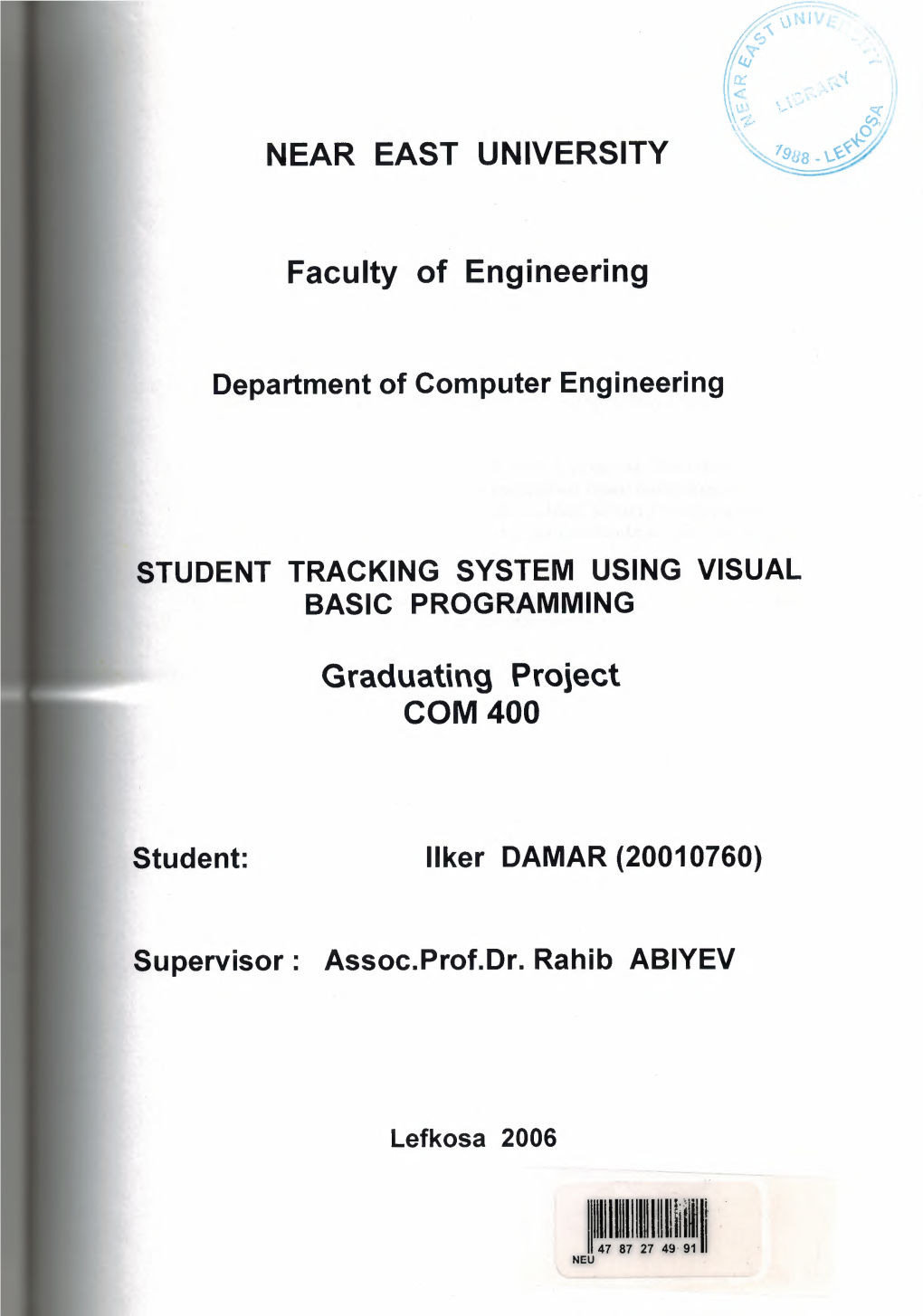 Graduating Project COM 400