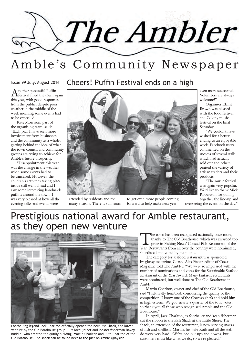 Prestigious National Award for Amble Restaurant, As They Open New Venture