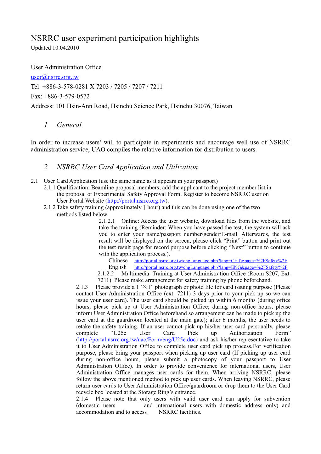 Highlights of National Synchrotron Radiation Research Center User Participating Experiments