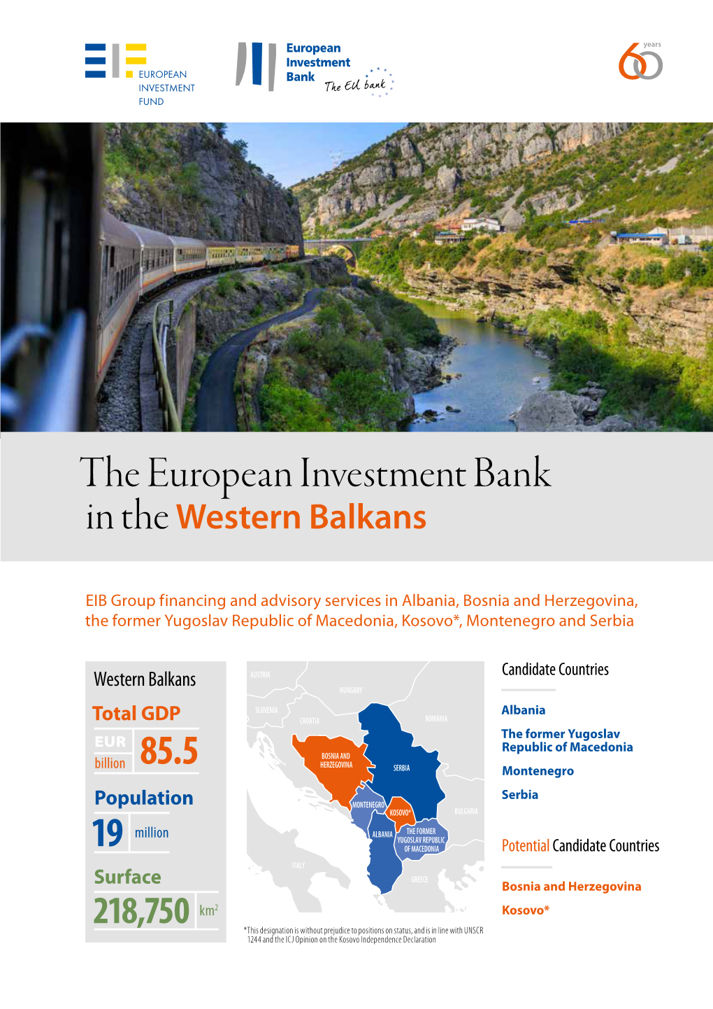 Brochure on the European Investment Bank in the Western Balkans