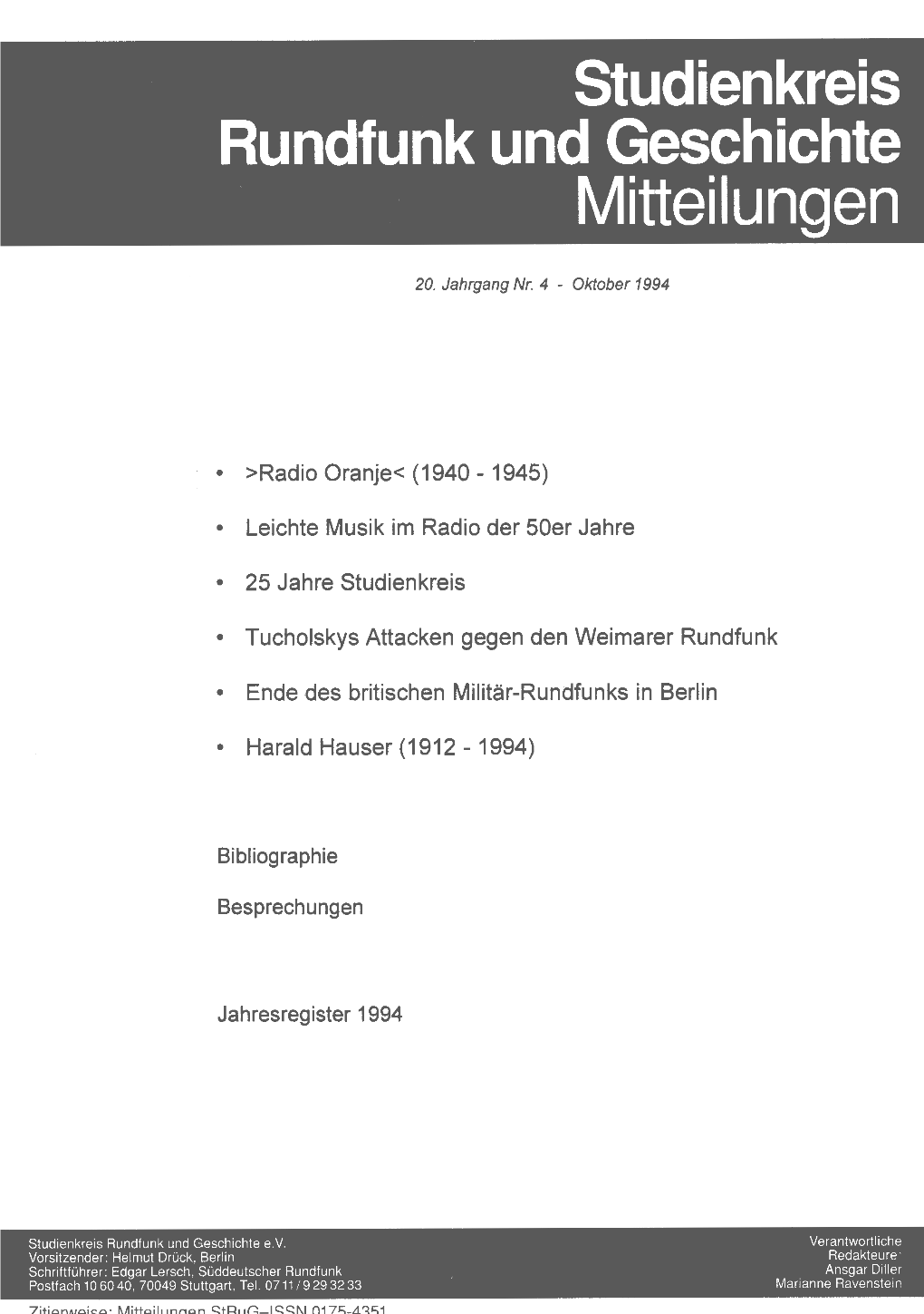 Mitteilungen