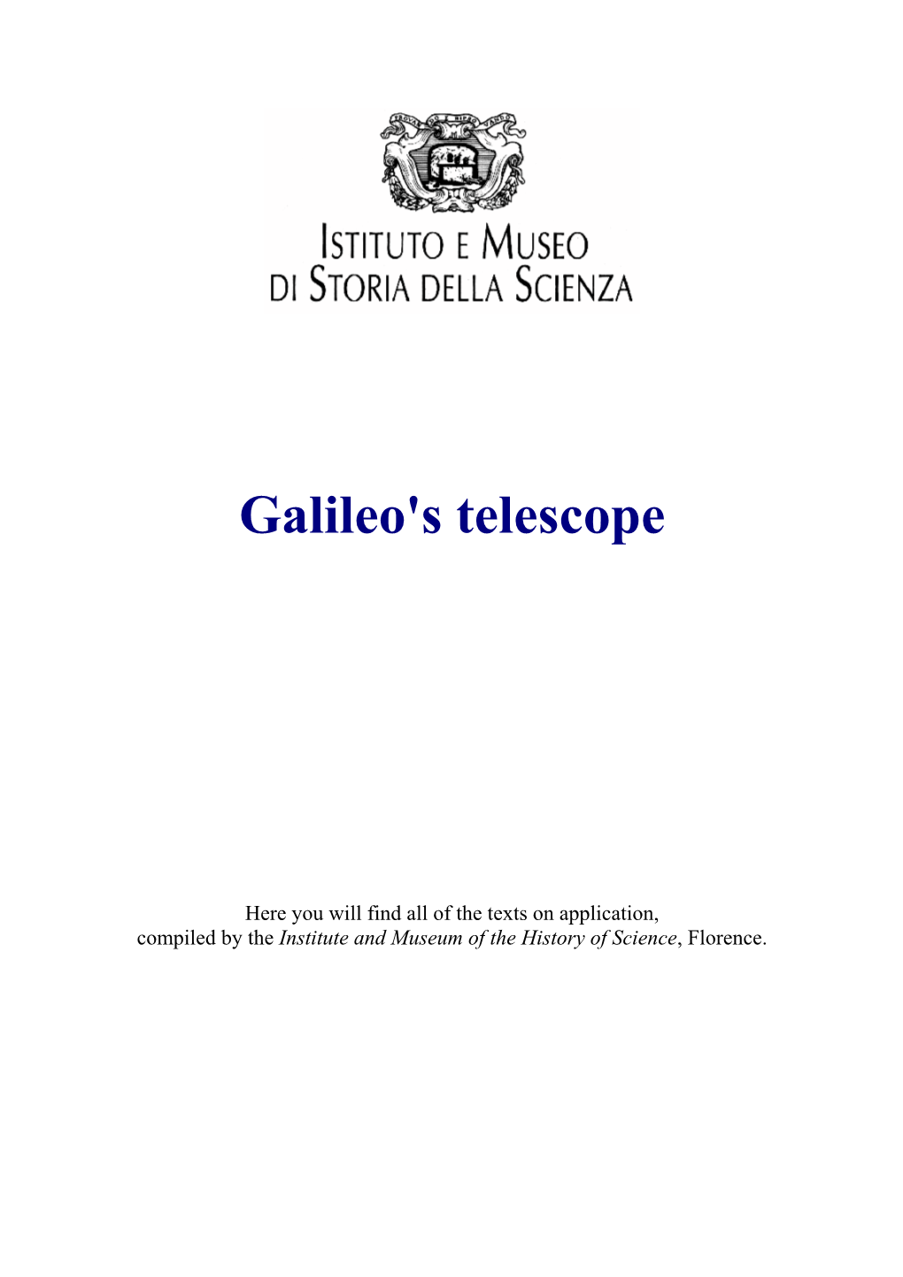 Galileo's Telescope