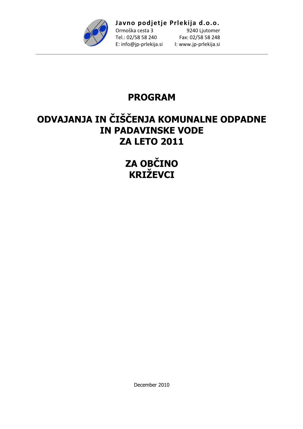 Program OČV 2011 Križevci 04012011