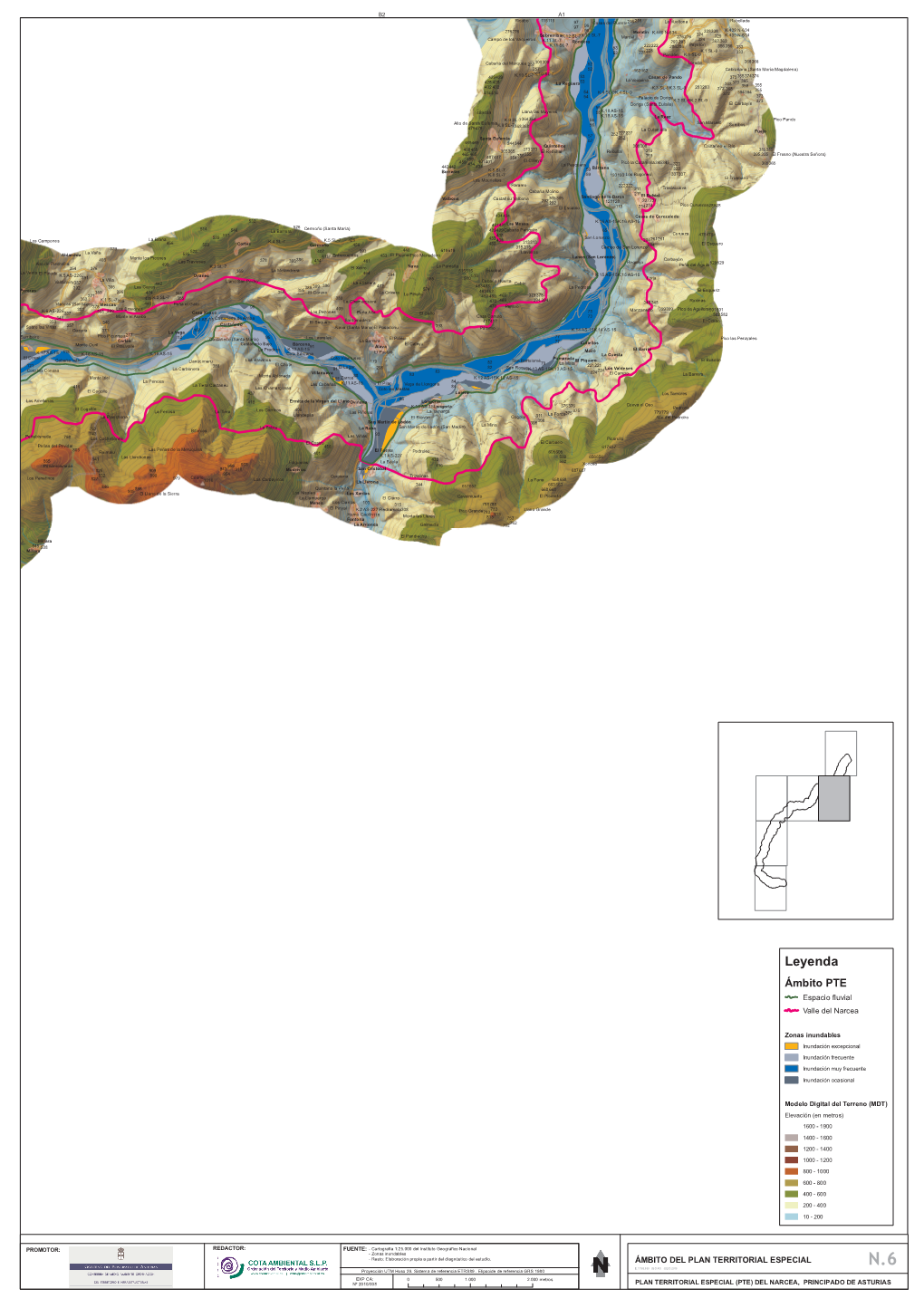 Leyenda Ámbito PTE Espacio Fluvial Valle Del Narcea