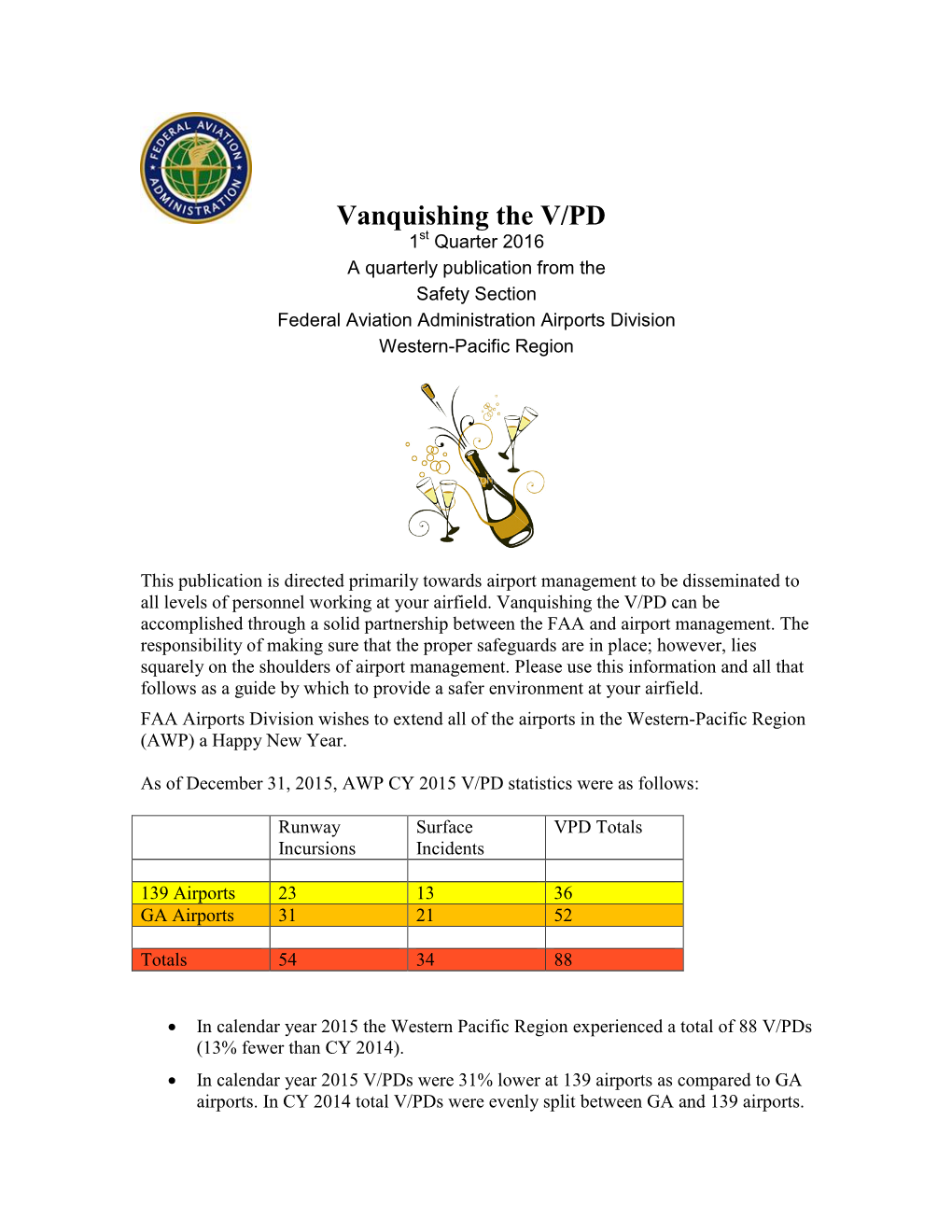 Vanquishing the V/PD: a Quarterly of the F a a Western-Pacific Region